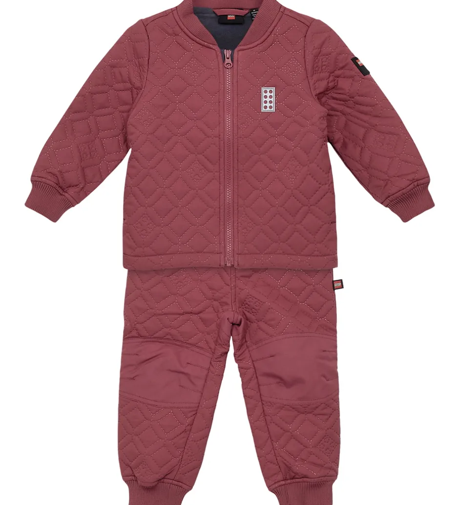 Børn LEGO® Wear Termotøj m. Fleece - Quiltet - LWSaku 612 - Mørk Rosa