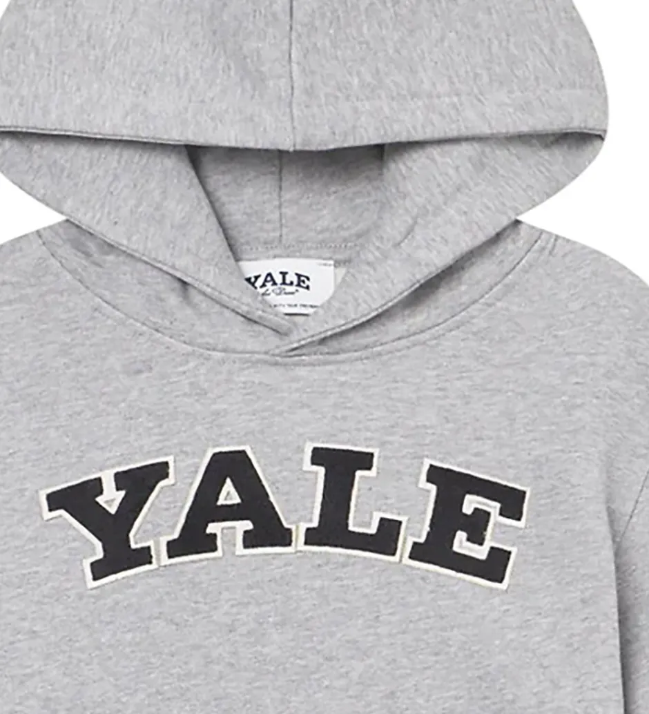 Børn Les Deux Hættetrøje - Yale - Lys Grå Meleret/Sort