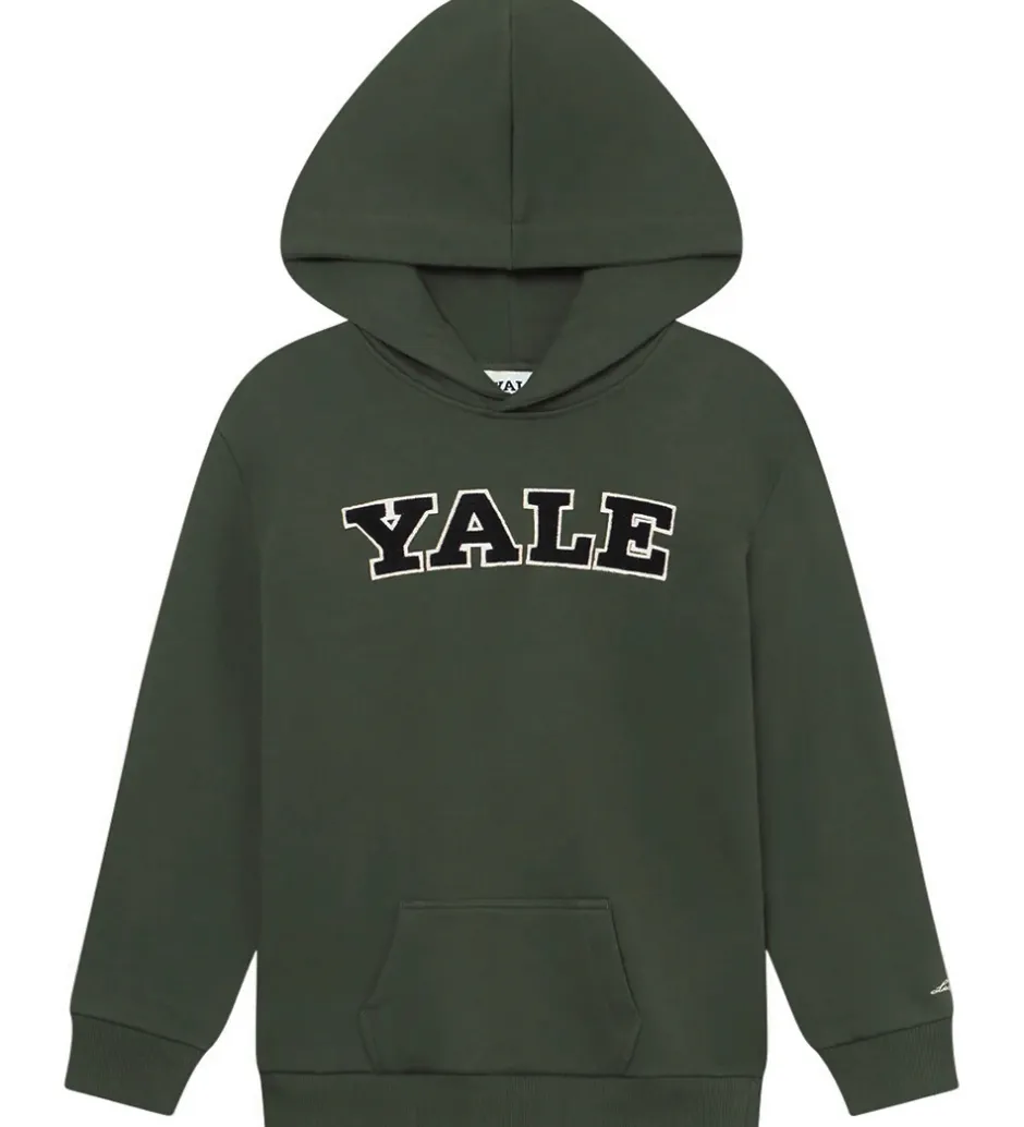 Børn Les Deux Hættetrøje - Yale - Grøn/Sort