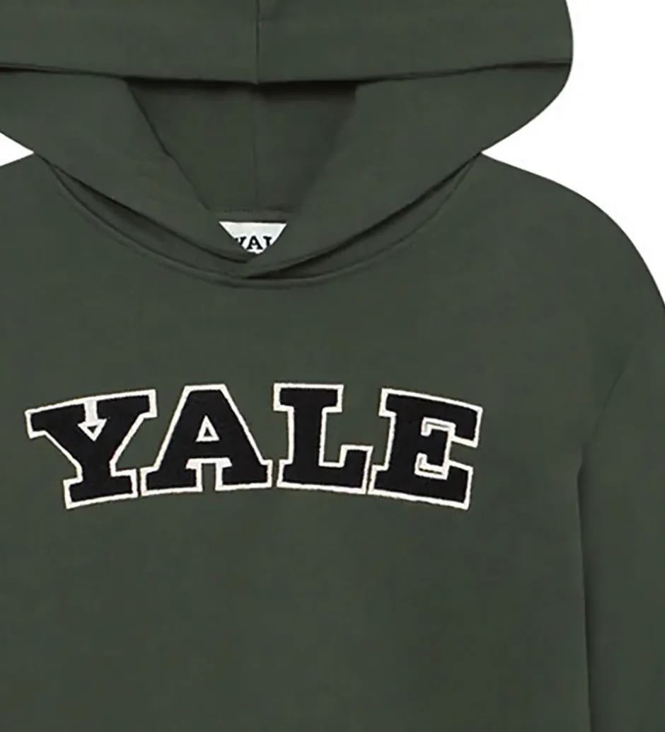 Børn Les Deux Hættetrøje - Yale - Grøn/Sort