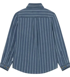 Drengetøj|Skjorter*Les Deux Skjorte - Kash Indigo Stripe - Denim Blue