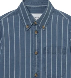 Drengetøj|Skjorter*Les Deux Skjorte - Kash Indigo Stripe - Denim Blue