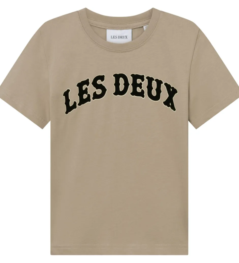 T-Shirts*Les Deux T-shirt - Brady Western - Dark Sand
