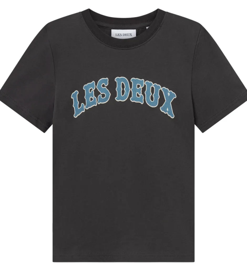 T-Shirts*Les Deux T-shirt - Brady Western - Raven Grey
