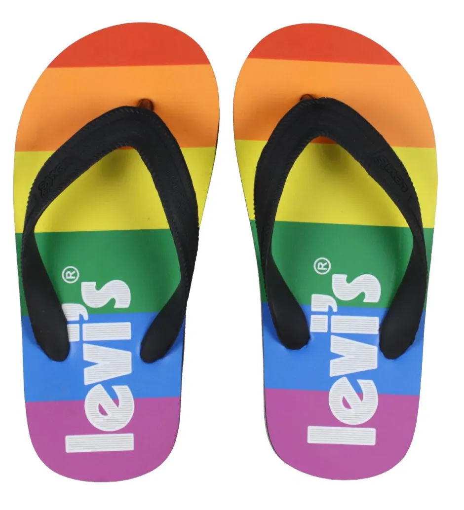 Klipklappere*Levis Klipklapper - South Beach 2.0 - Black/Rainbow