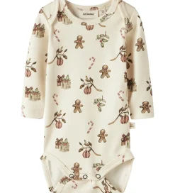 Juletøj*Lil Atelier Lil' Atelier Body L/Æ - NbnLayo - Turtledove/Christmas