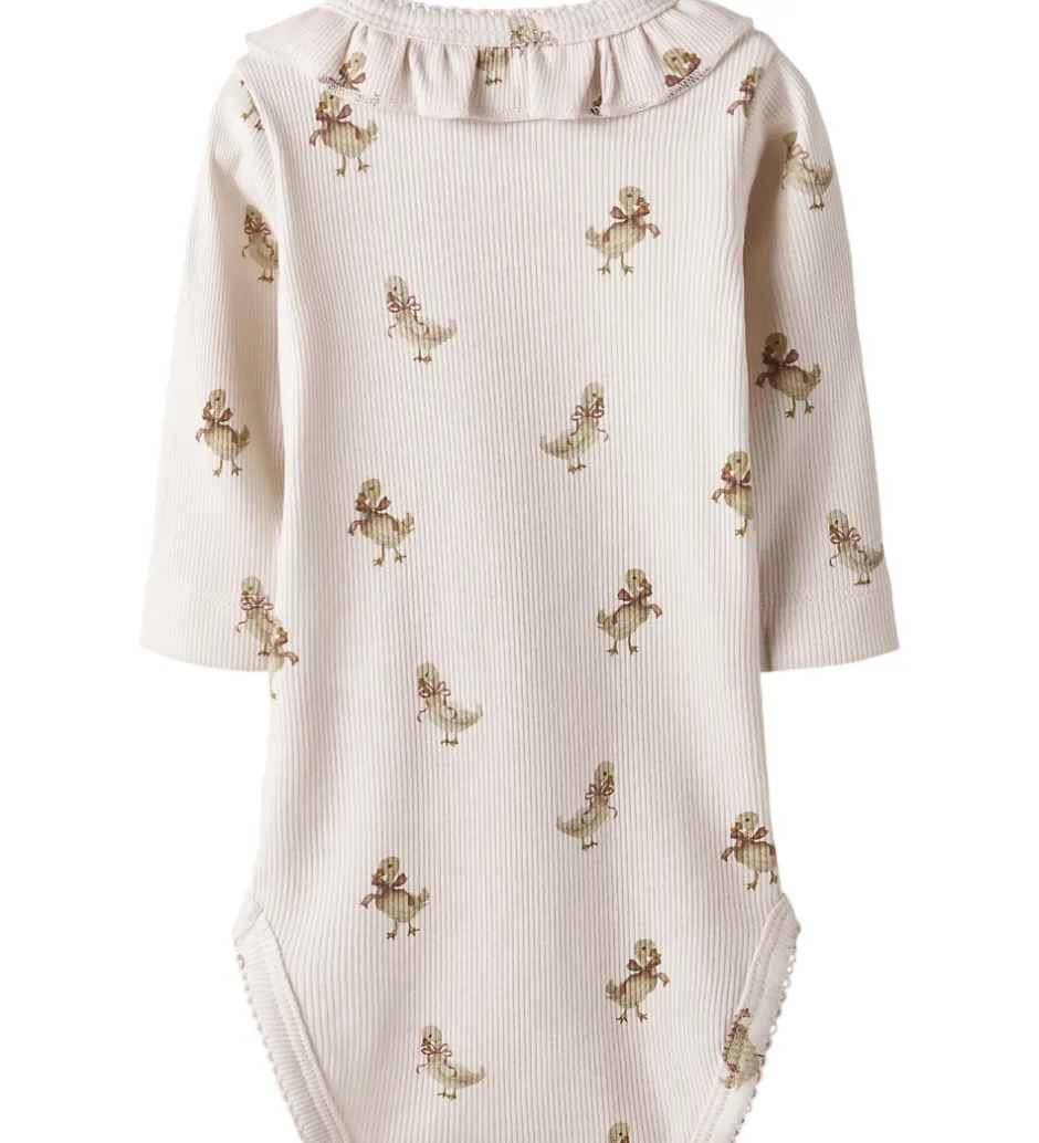 Bodyer*Lil Atelier Lil' Atelier Body L/Æ - Rib - NbfLavo - Almost Mauve/Goose