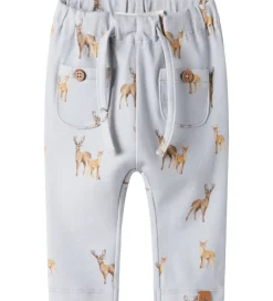 Børn Lil Atelier Lil' Atelier Bukser - NbmLayo - Gray Dawn/ Deer