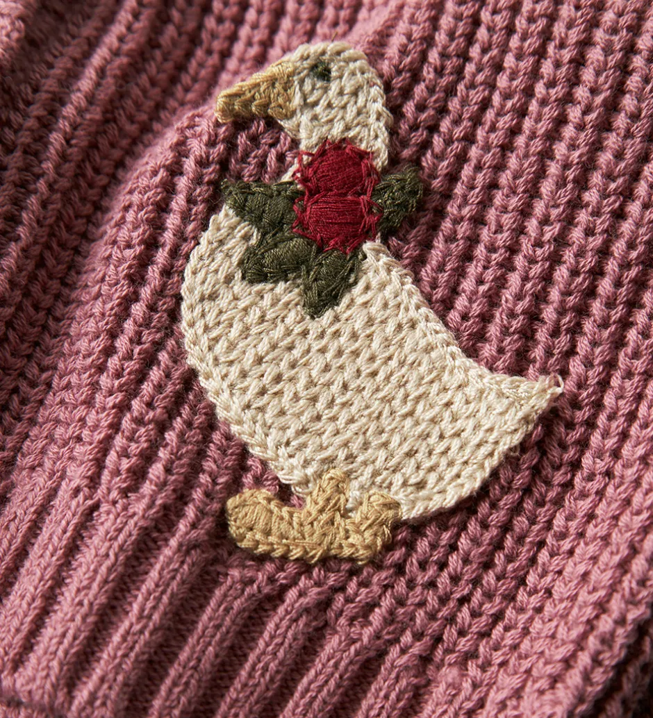 Børn Lil Atelier Cardigan - Strik - NmfEmlen - Nostalgia Rose