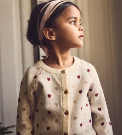 Børn Lil Atelier Cardigan - Strik - NmfSaran - Turtledove/Sepia Tint