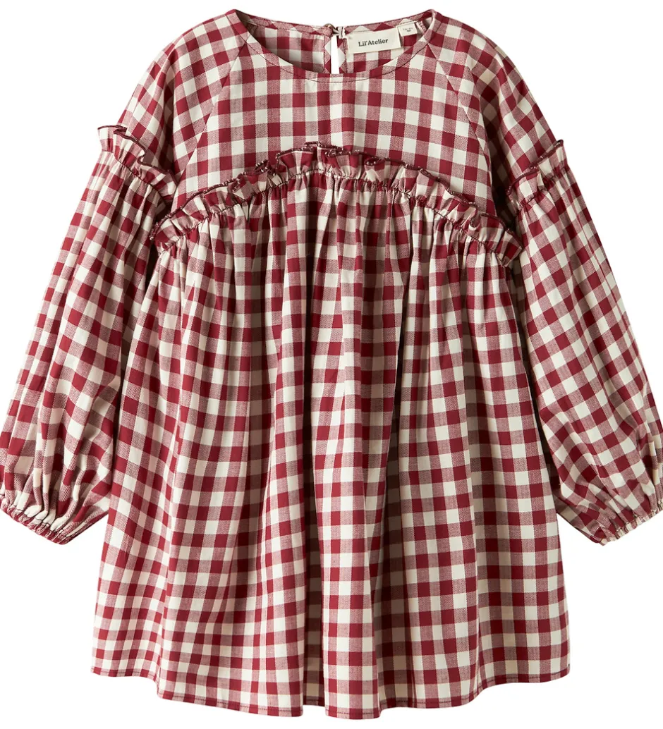 Kjoler*Lil Atelier Kjole - NmfRio - Red Dahlia