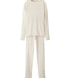 Børn Lil Atelier Nattøj - Rib - NmfGago - Almost Mauve/Flowers