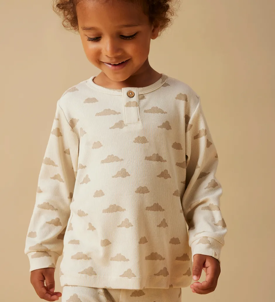 Nattøj*Lil Atelier Nattøj - Rib - NmmGago - Turtledove/Sky