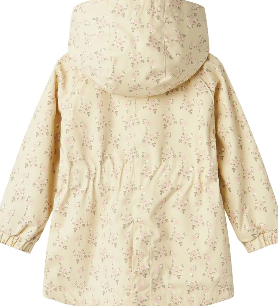 Sommerjakker*Lil Atelier Lil' Atelier Sommerjakke - NmfGerda - Bleached Sand m. Blomster