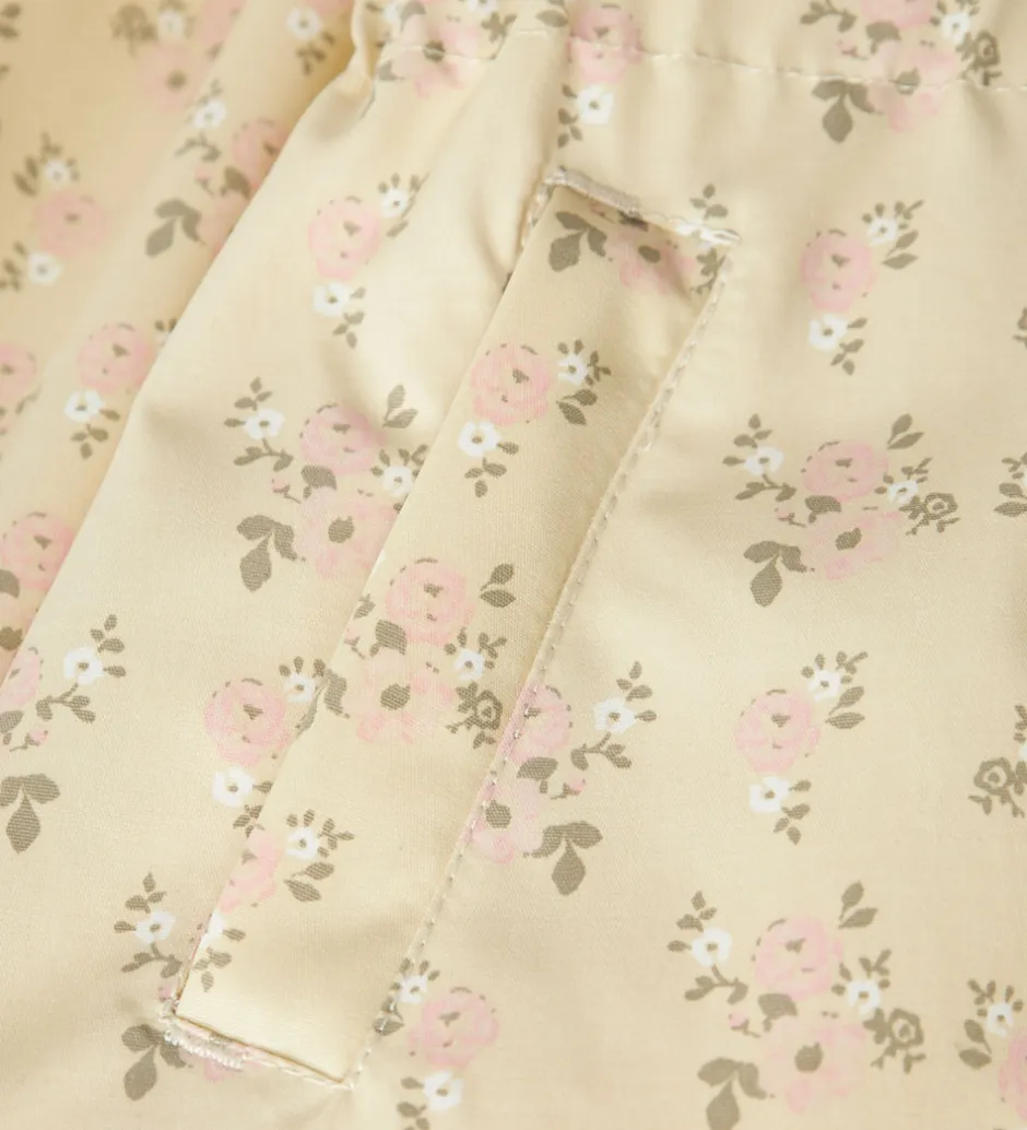 Sommerjakker*Lil Atelier Lil' Atelier Sommerjakke - NmfGerda - Bleached Sand m. Blomster