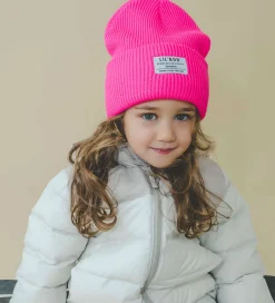 Huer Og Hatte*Lil' Boo Copenhagen Lil'Boo Copenhagen Hue - Rib/Strik - Hygge - Neon Pink