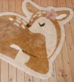 Tæpper|Gulvtæpper*Little Dutch Gulvtæppe - 103x110 cm - Beige m. Rådyr