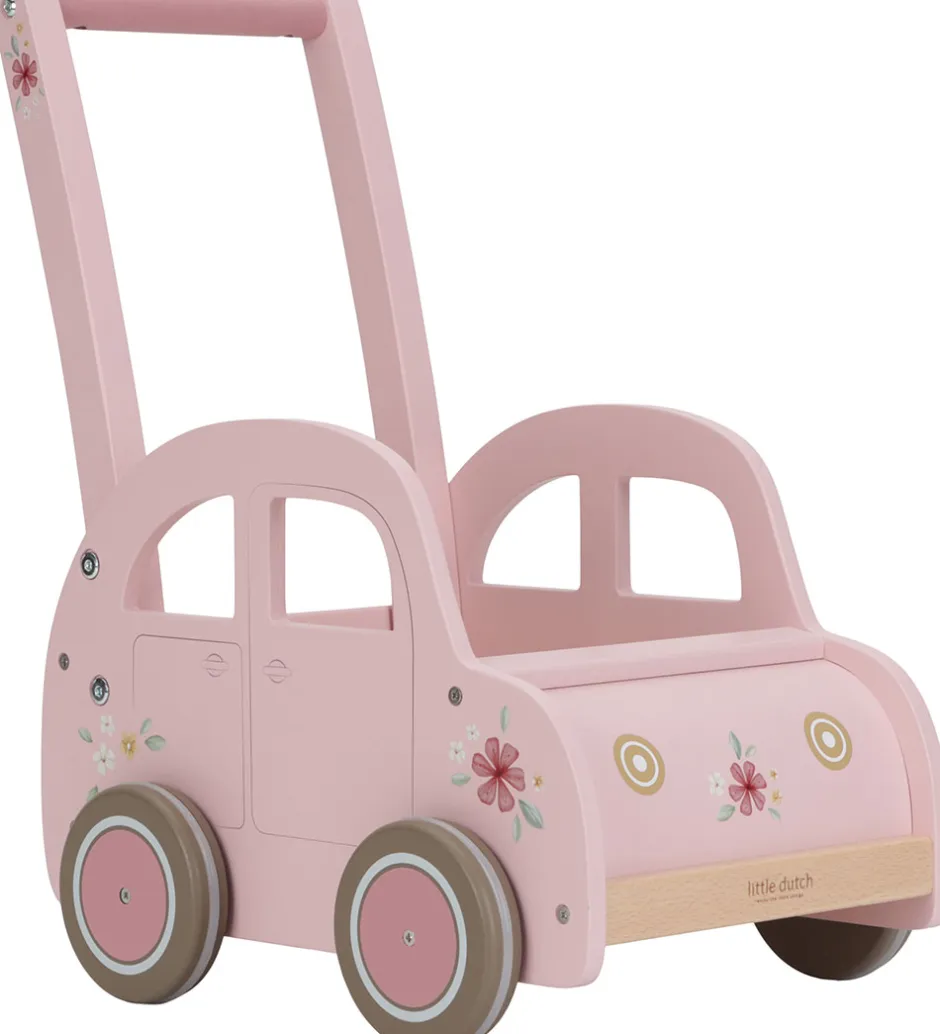 Trælegetøj|Gåvogne*Little Dutch Gåvogn - Bil - Pink