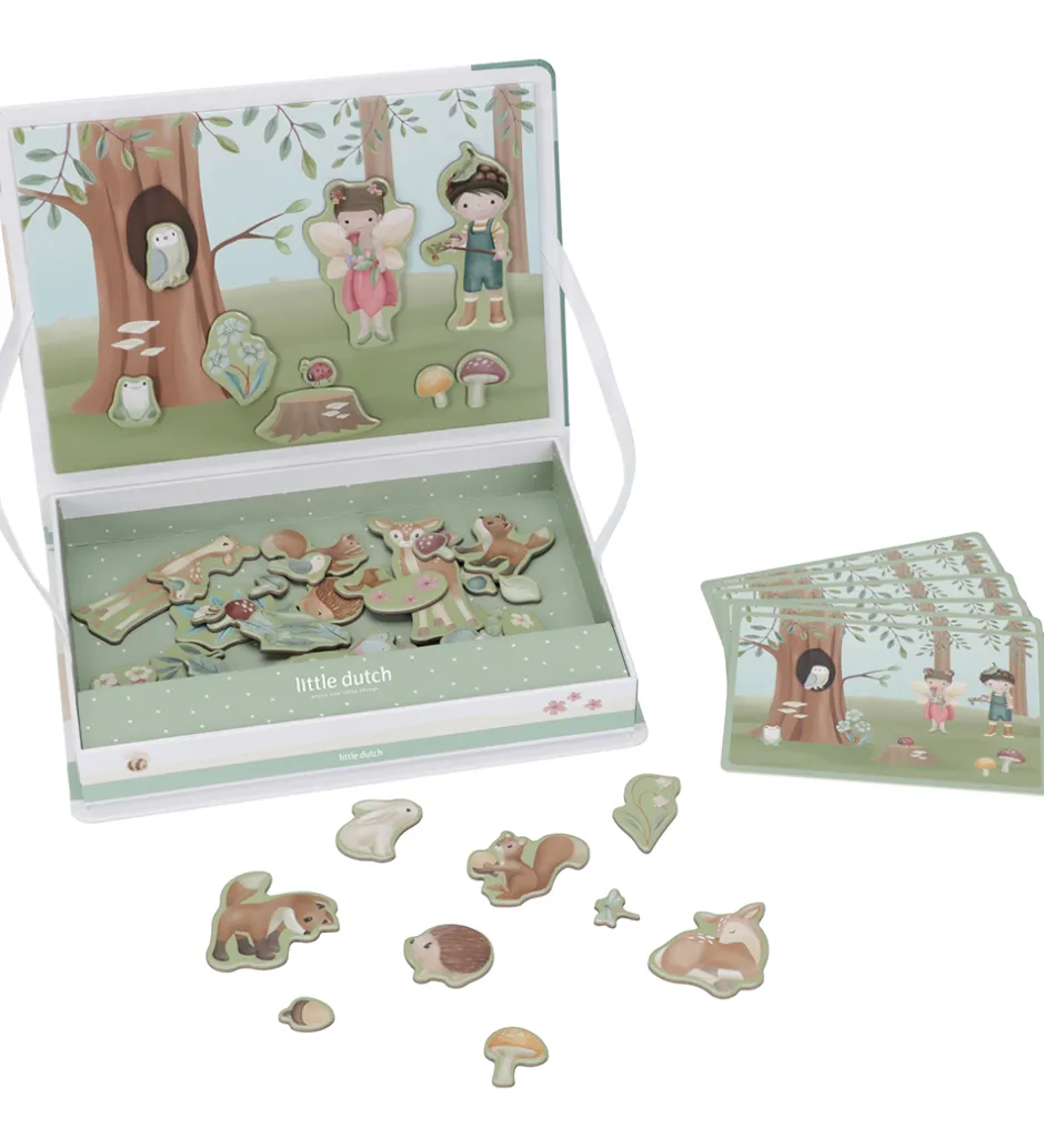 Magnetlegetøj*Little Dutch Magnetisk Legebræt - Forest Friends