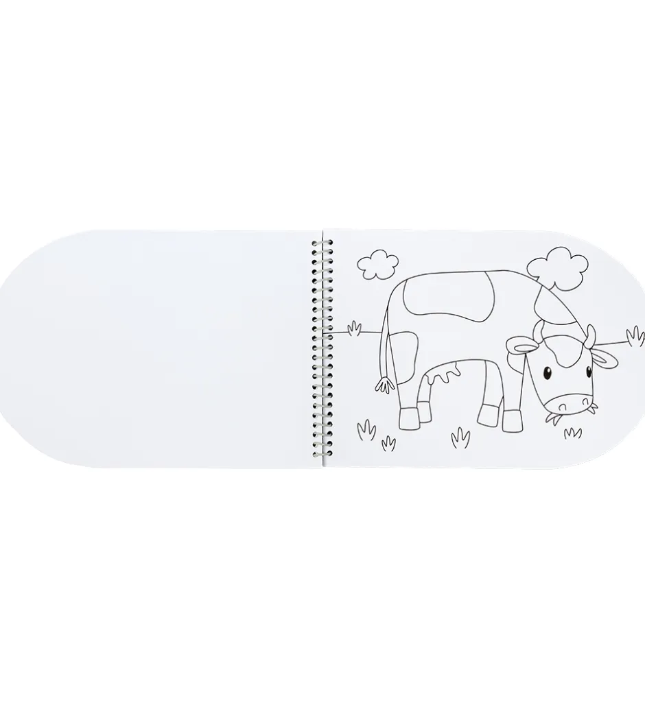 Little Dutch Malebog m. Vandfarver/Pensel - Little Farm