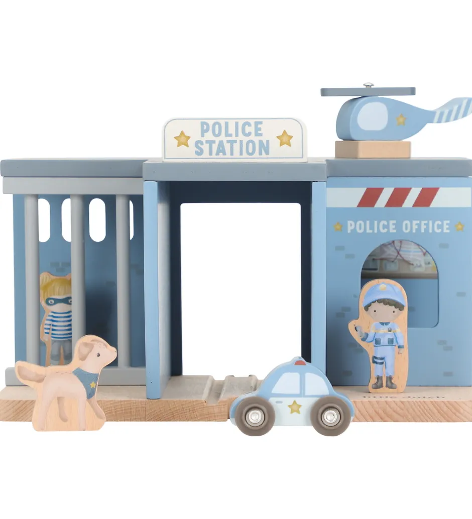 Trælegetøj|Figurer*Little Dutch Politistation - Træ - Blå