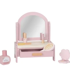 Trælegetøj|Rolleleg*Little Dutch Sminkebord - Træ - Pink