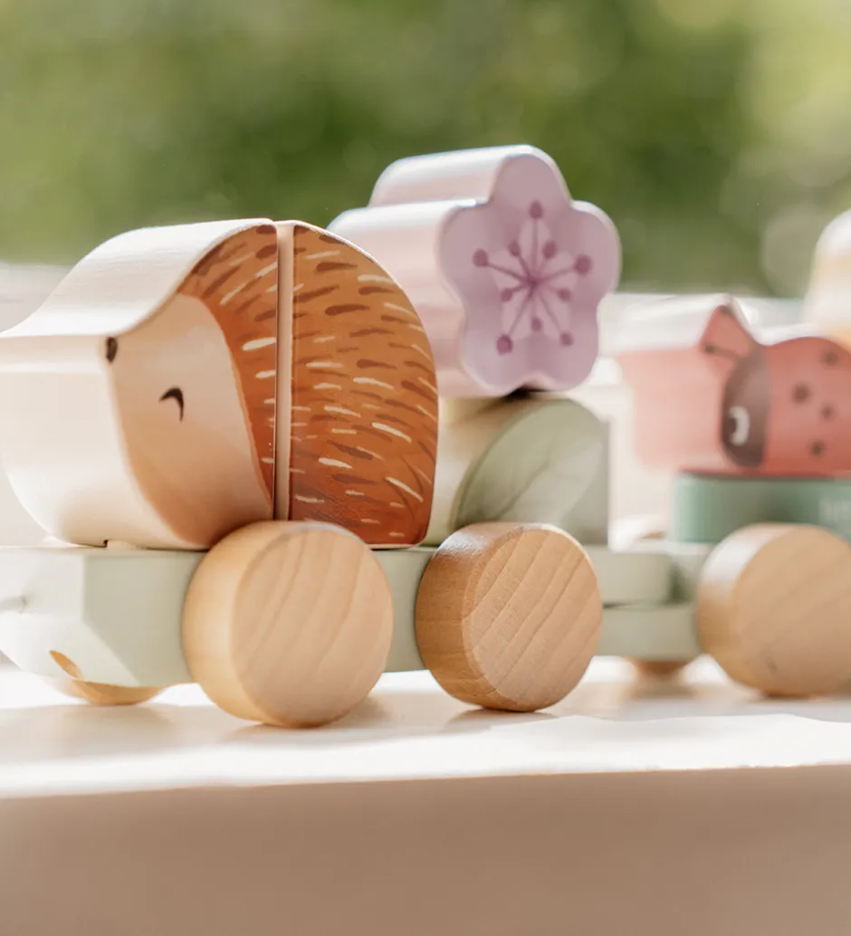 Stablelegetøj*Little Dutch Stabletog - Træ - 15 Dele - Fairy Garden