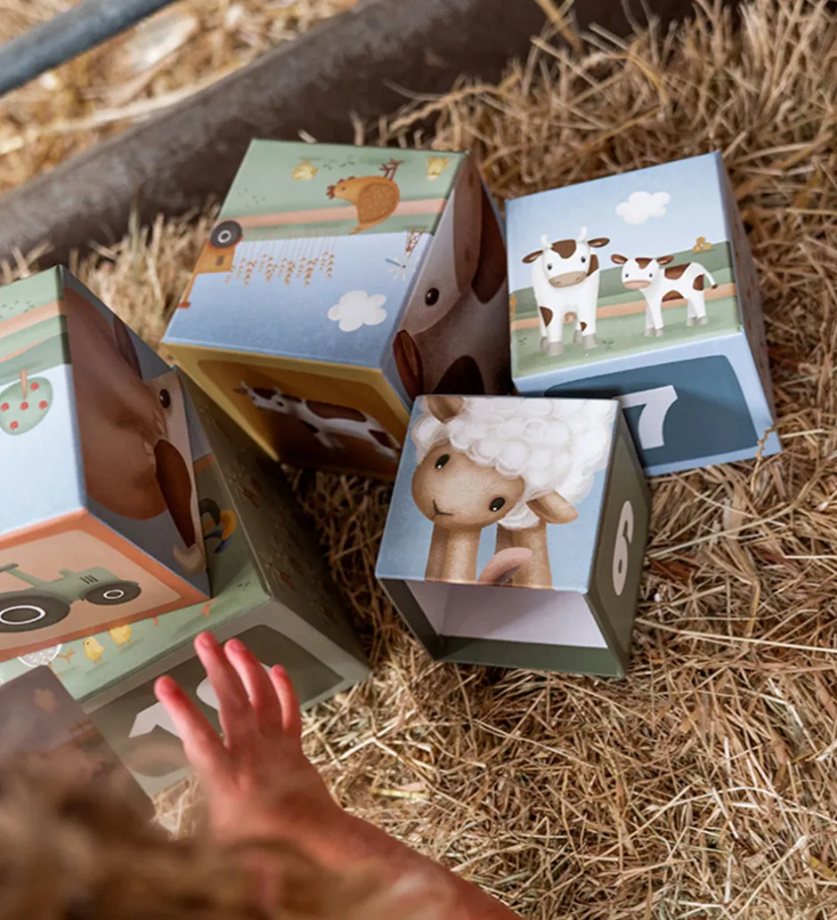 Stablelegetøj*Little Dutch Stabletårn - 10 Dele - Little Farm