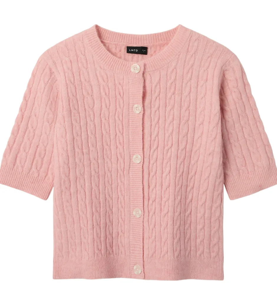 Striktrøjer*LMTD Cardigan - Strik - NlfKave - Crystal Pink