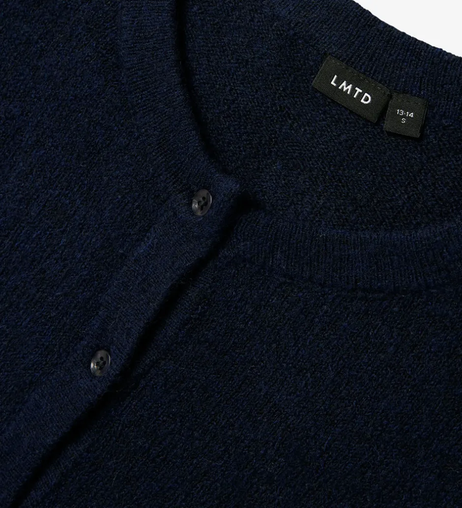 Striktrøjer*LMTD Cardigan - Strik - Noos - NlfLodet - Dark Sapphire