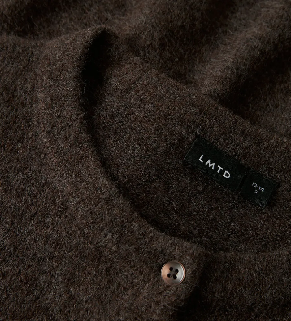 Børn LMTD Cardigan - Strik - Noos - NlfLodet - Chocolate Brown