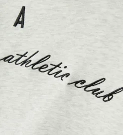 Hættetrøjer*LMTD Hættetrøje - NlmNaclub - Lysegråmeleret m. Print