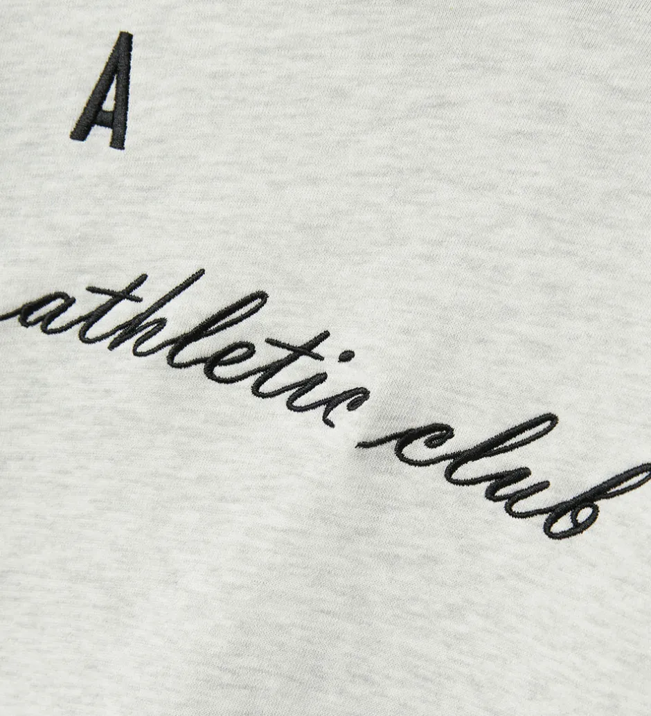 Hættetrøjer*LMTD Hættetrøje - NlmNaclub - Lysegråmeleret m. Print