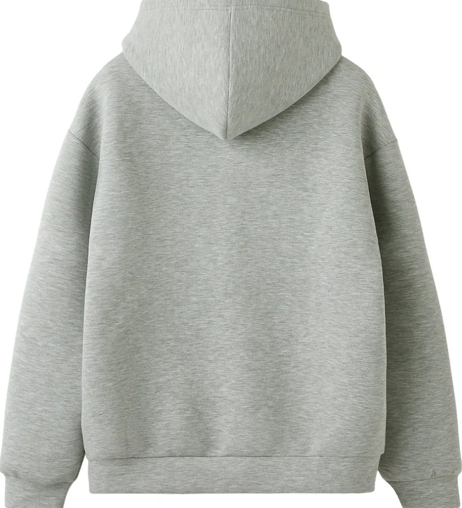 Børn LMTD Scuba Cardigan - NlnHalfa - Light Grey Melange