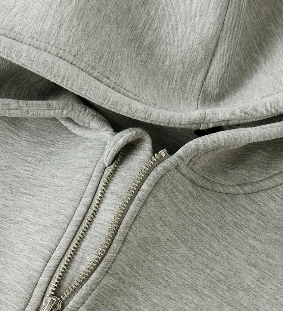 Børn LMTD Scuba Cardigan - NlnHalfa - Light Grey Melange