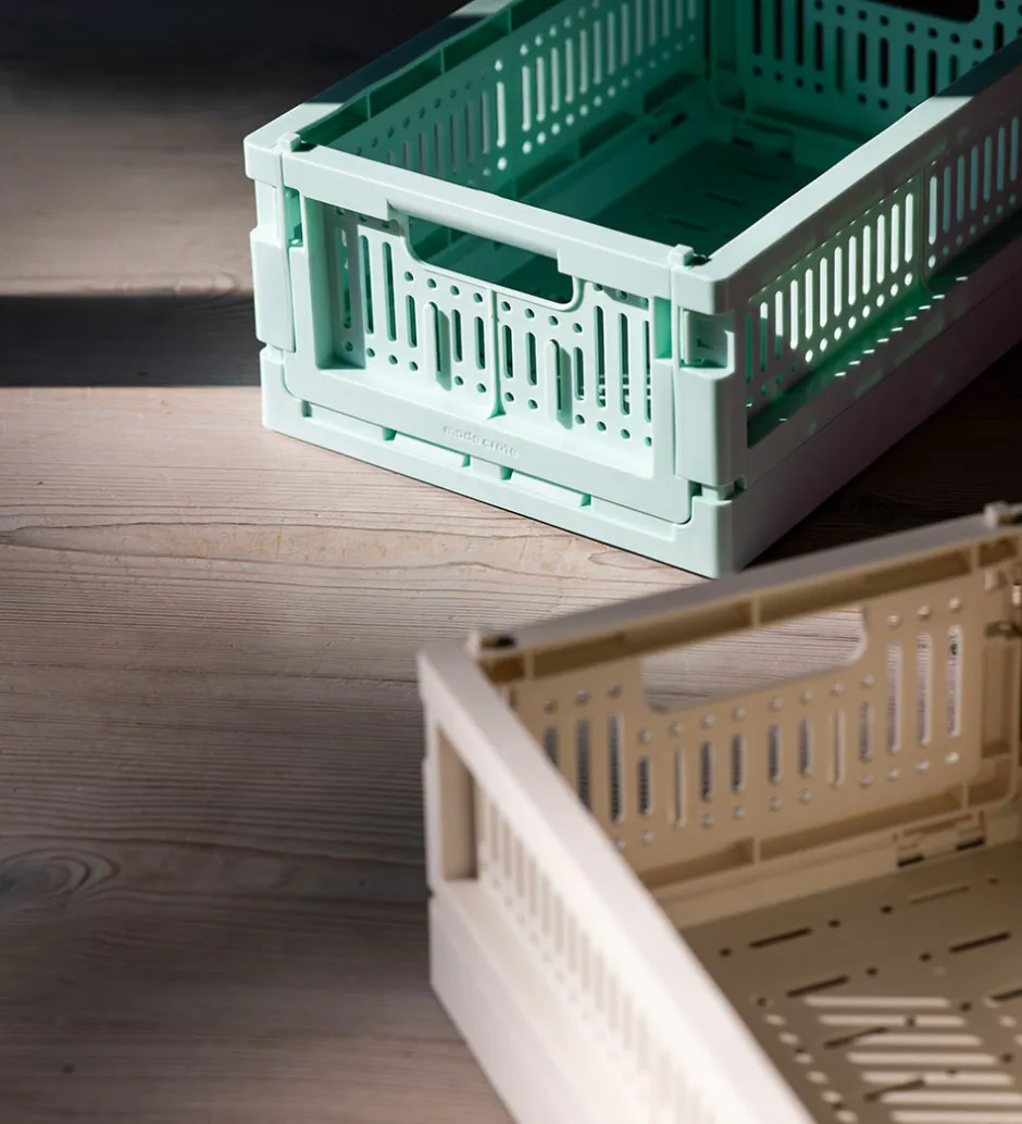Made Crate Foldekasse - Mini - 24x17x9,5 cm - Milk