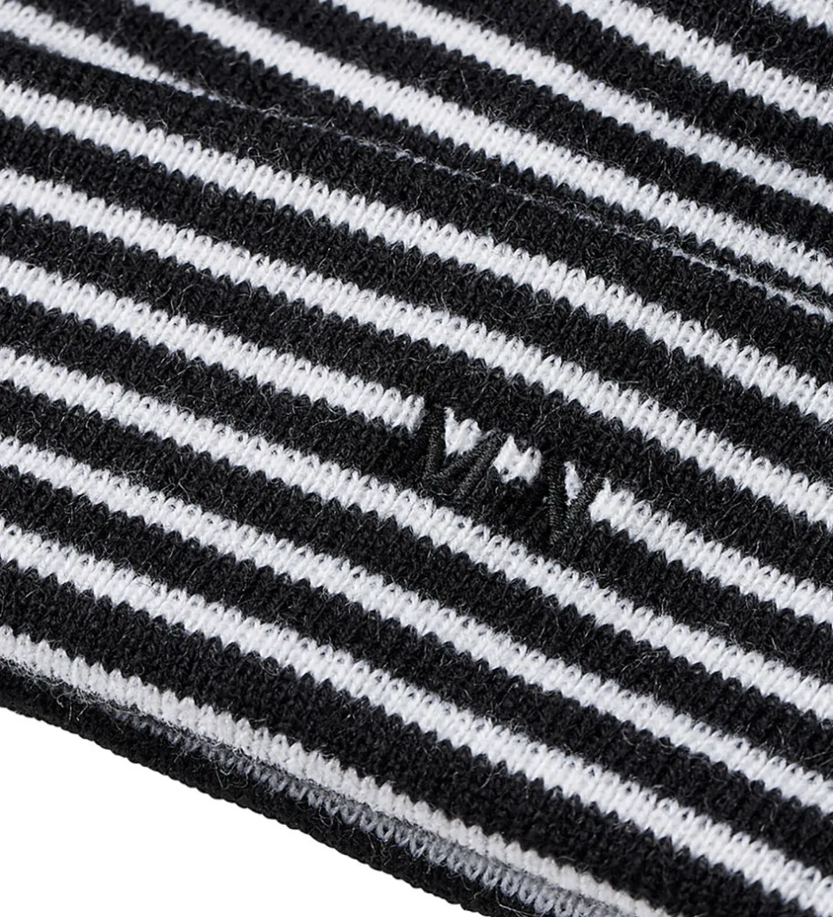 Børn Mads Nørgaard Hue - Strik - Isak Ambas Stripe - Sort/Hvid