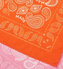 Tørklæder*Mads Nørgaard Tørklæde - 55x55 cm - Pink/Orange