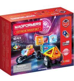 Magnetlegetøj*Magformers Magnetsæt - 42 stk - Extreme Racer Set