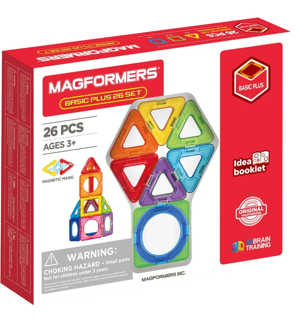 Magnetlegetøj*Magformers Magnetsæt - Basic Plus - 26 Dele