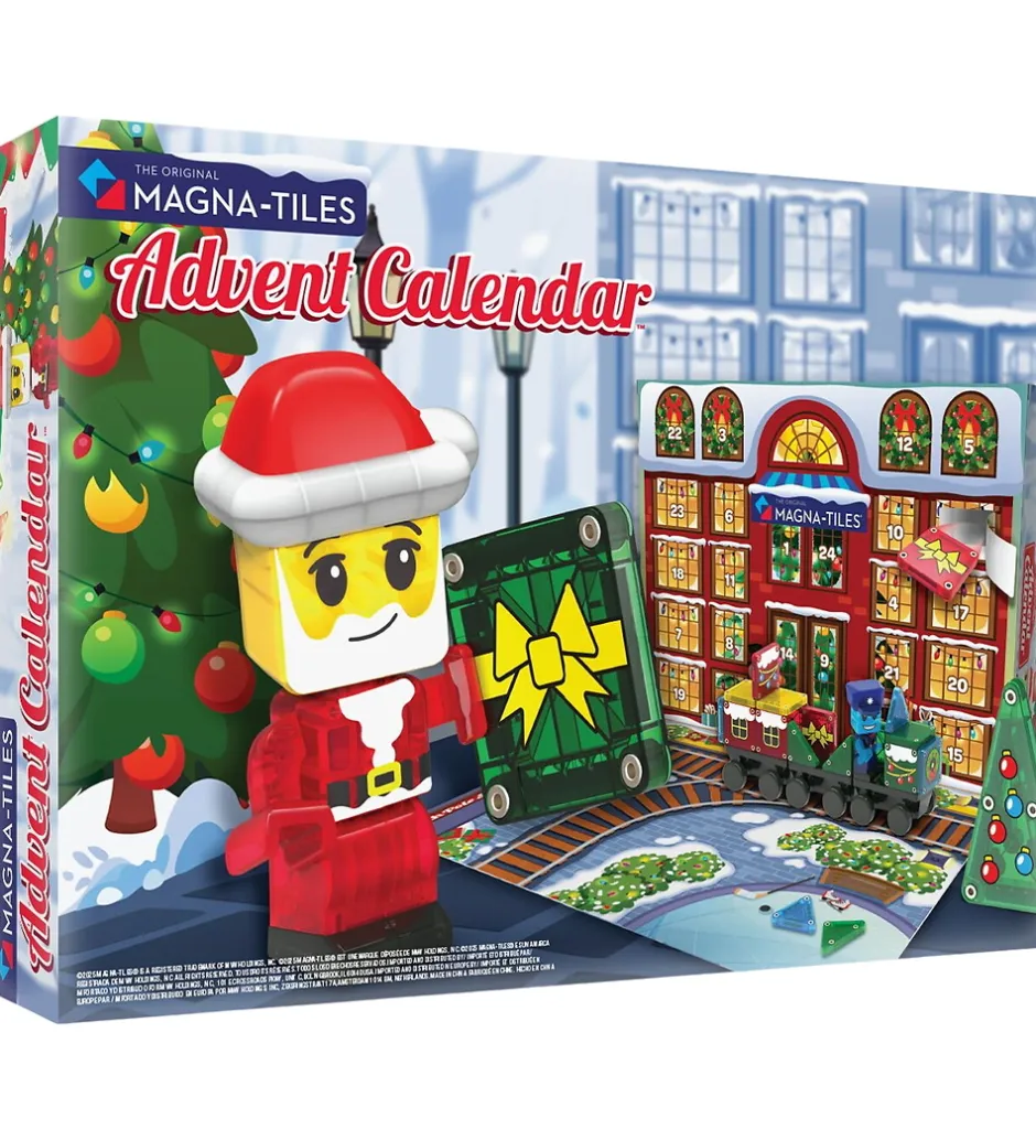 Julekalender Magna-Tiles - 34 Dele - MicroMAGS