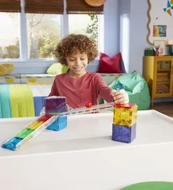 Magnetlegetøj|Konstruktionslegetøj*Magna-Tiles Magnetsæt - 33 Dele - Small Rail Racer + MicroMAGS
