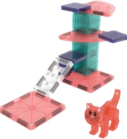 Magnetlegetøj|Konstruktionslegetøj*Magna-Tiles Magnetsæt - 13 Dele - Cat Tree + MicroMAGS