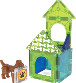 Magnetlegetøj|Konstruktionslegetøj*Magna-Tiles Magnetsæt - 13 Dele - Dog House + MicroMAGS
