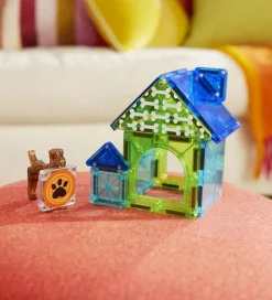 Magnetlegetøj|Konstruktionslegetøj*Magna-Tiles Magnetsæt - 13 Dele - Dog House + MicroMAGS