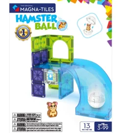 Magnetlegetøj|Konstruktionslegetøj*Magna-Tiles Magnetsæt - 13 Dele - Hamster Wheel + MicroMAGS