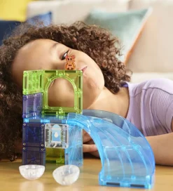 Magnetlegetøj|Konstruktionslegetøj*Magna-Tiles Magnetsæt - 13 Dele - Hamster Wheel + MicroMAGS