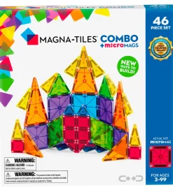 Magnetlegetøj*Magna-Tiles Magnetsæt - 46 Dele - MicroMAGS & Combo