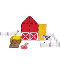 Magnetlegetøj*Magna-Tiles Magnetsæt - 25 Dele - Farm Animals