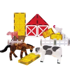 Magnetlegetøj*Magna-Tiles Magnetsæt - 25 Dele - Farm Animals